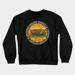Official Burger Expert Cheeseburger Logo Crewneck Sweatshirt